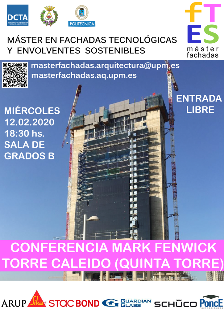 Conferencia Mark Fenwick, Torre Caleido (la 5ª Torre). Miércoles 12 de febrero de 2020