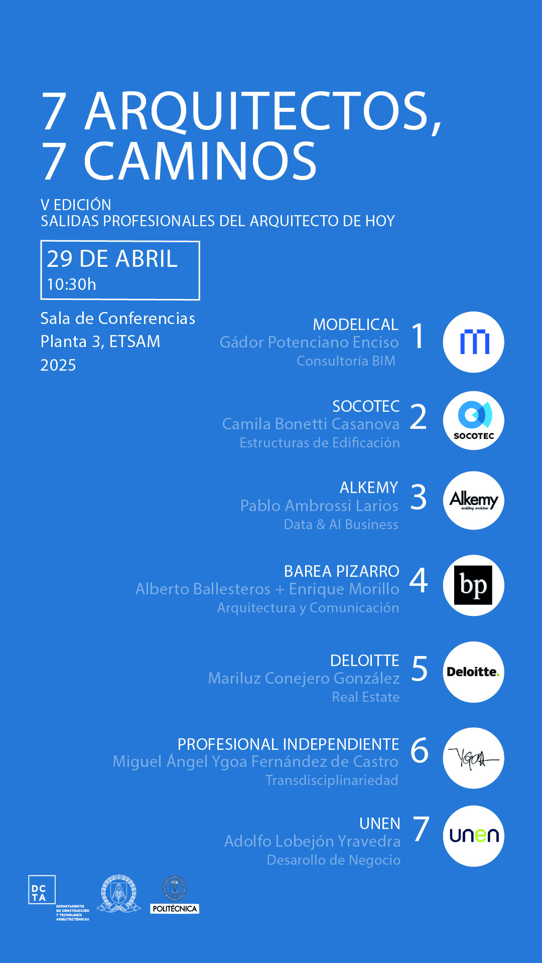 7 ARQUITECTOS, 7 CAMINOS